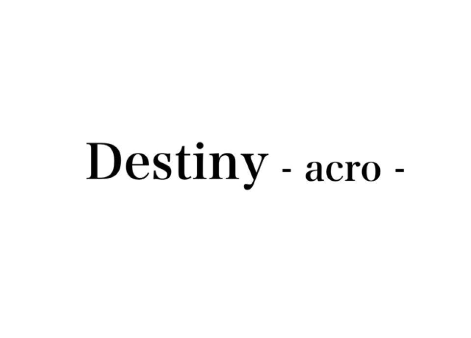 今日の一枚 Destiny 本気 Group D 従業員大募集中！ 2017のDestiny チームEイベント -acro-